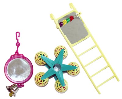 happy pet bird toy mp spiegel / ladder / carousel-1