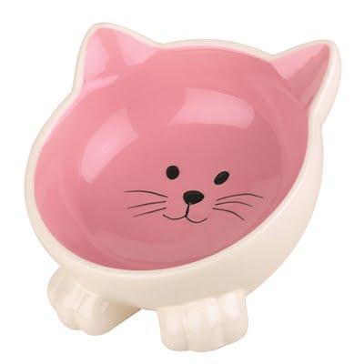 happy pet voerbak kat orb roze / creme-1