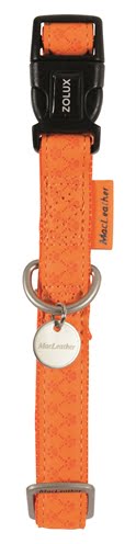 macleather halsband oranje-1