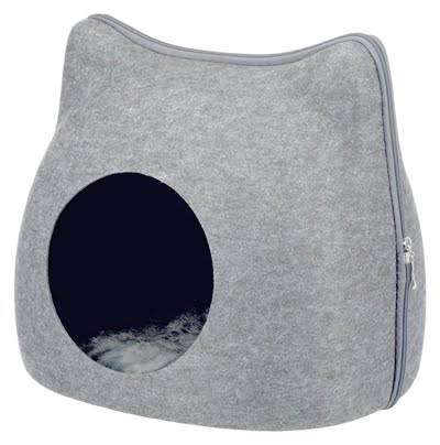 trixie relax iglo kat vilt grijs-1