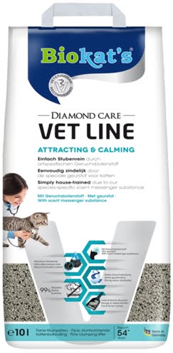 biokat's kattenbakvulling diamond care vet line attracting & calming-1
