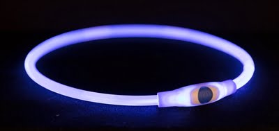 trixie halsband usb flash light lichtgevend oplaadbaar tpu blauw-1