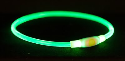 trixie halsband usb flash light lichtgevend oplaadbaar tpu groen-1