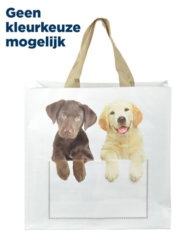 shoppingbag kiekeboe hond / kat assorti-1