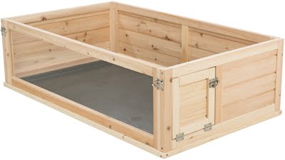 trixie indoor ren cavia hout / plexiglas-1