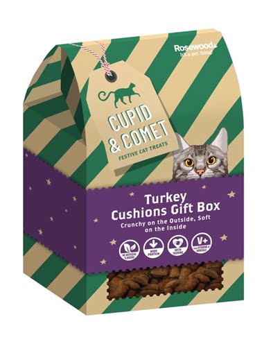 cupid & comet xmas turkey cushion gift box-1